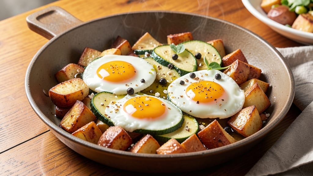 Zucchini, Egg, and Potato Recipe: One-Pan Hash with Golden Crisp Edges