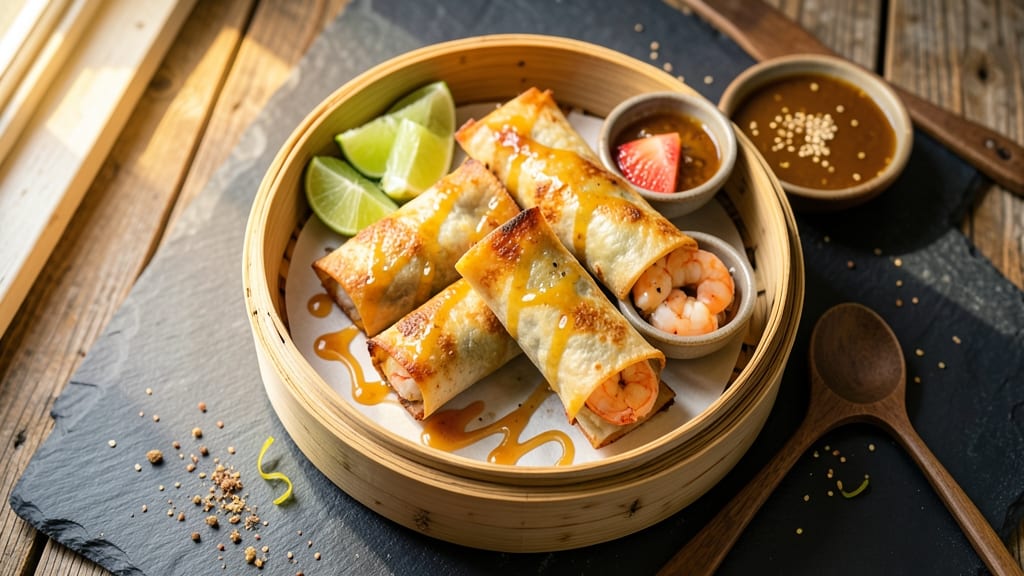 Air Fryer Shrimp Egg Roll Recipe: Crispy Tortilla Cups With Zesty Garlic-Lime Shrimp