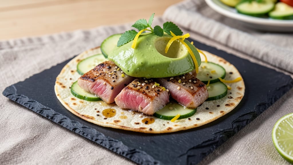 Ahi Tuna Egg Roll Recipe: Crispy Tortilla Cups With Seared Tuna Bites