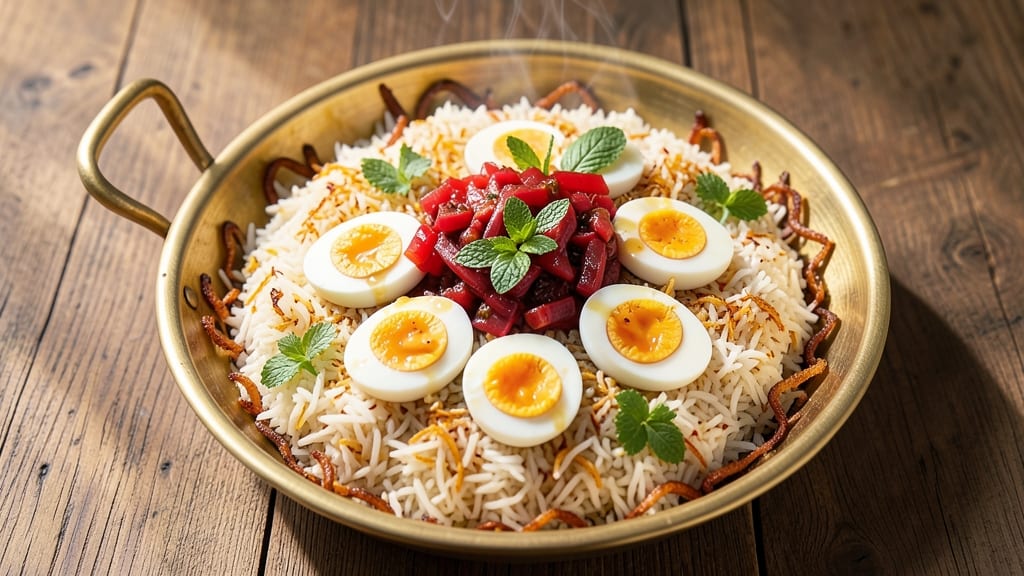 Ambur Egg Biryani Recipe: Fragrant Saffron Rice with Spiced Eggs in One Pot