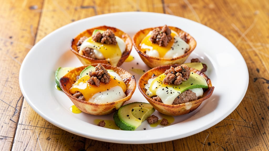 South Beach Egg Cups Recipe: Crispy Tortilla Shells With Low-Carb Yolk Magic