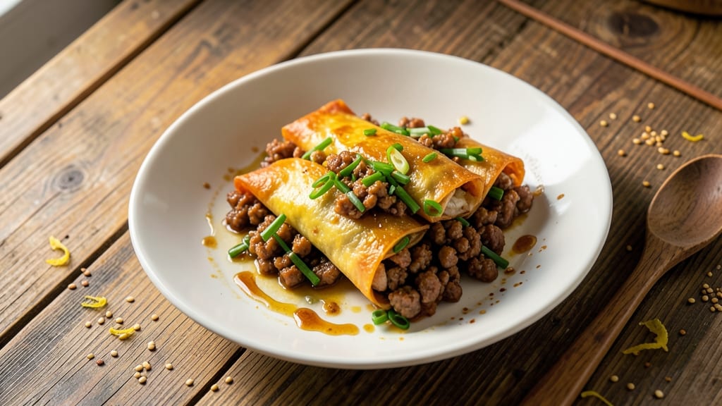 Shanghai Egg Rolls Recipe: Crispy Wonton Shells With Silky Scallion Filling