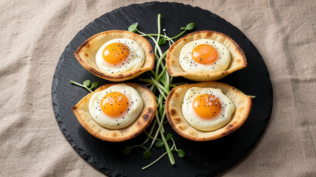 Sous Vide Egg Cups Recipe: Crispy Tortilla Shells With Foil-Sealed Silky Yolks