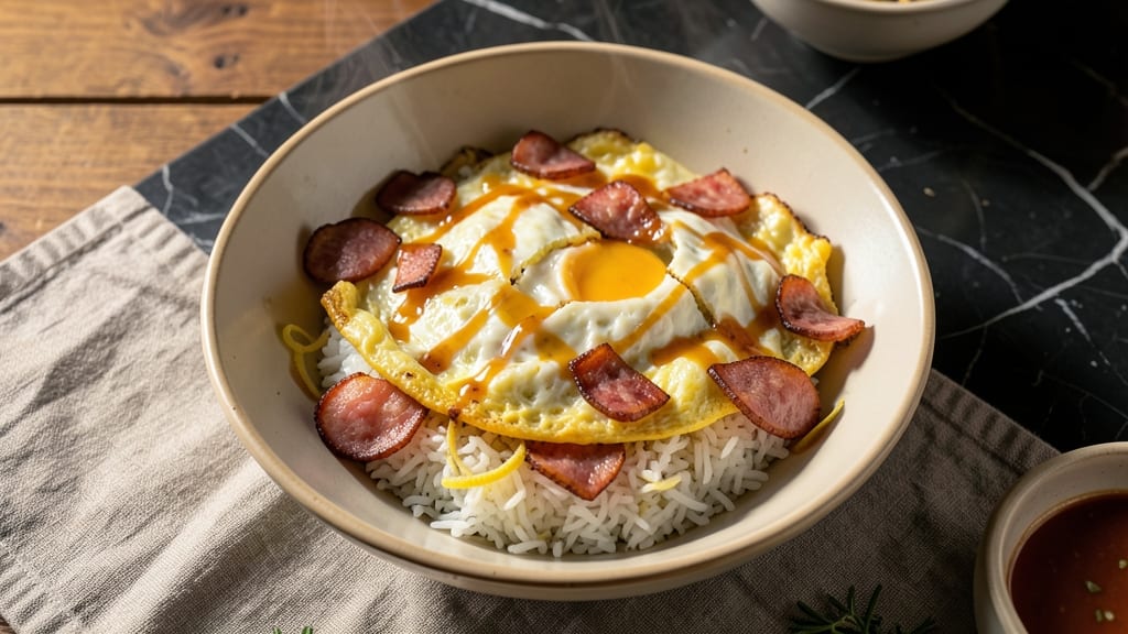 Spam and Egg Rice Bowl Recipe: Savory Umami Crunch Meets Fluffy Grains