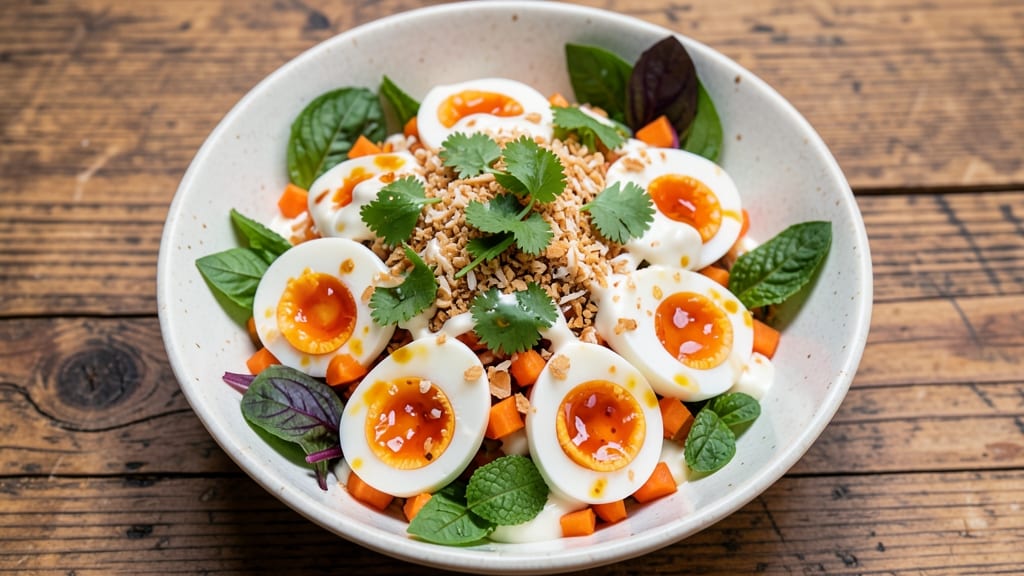 Thai Egg Salad Recipe: Tangy Lime and Cilantro Crunch in 15 Minutes