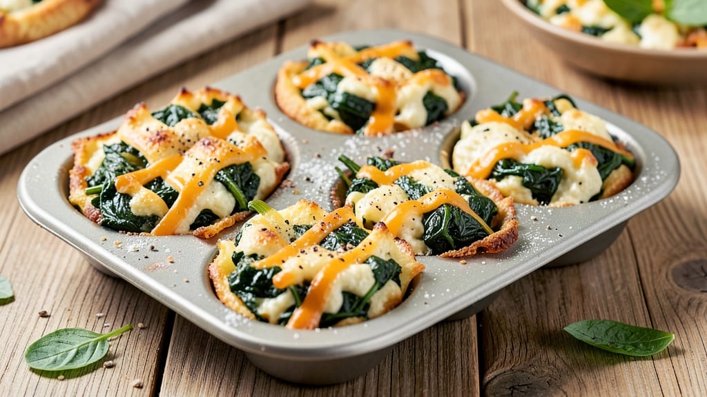 Spinach Egg White Frittata Bites Recipe: Mini Portions With Crispy Edges and Silky Centers