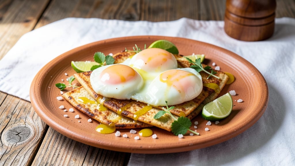 62 Degree Eggs Recipe: Ultra-Silky Yolk With Crispy Tortilla Crunch