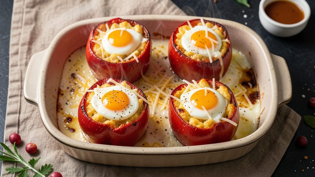 Stuffed Bell Peppers With Egg Recipe: Breakfast Bites Packed With Protein and Color