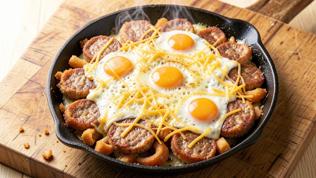 Tater Tot Egg Sausage Casserole Recipe: Crispy Top, Melty Cheese, One-Pan Brunch