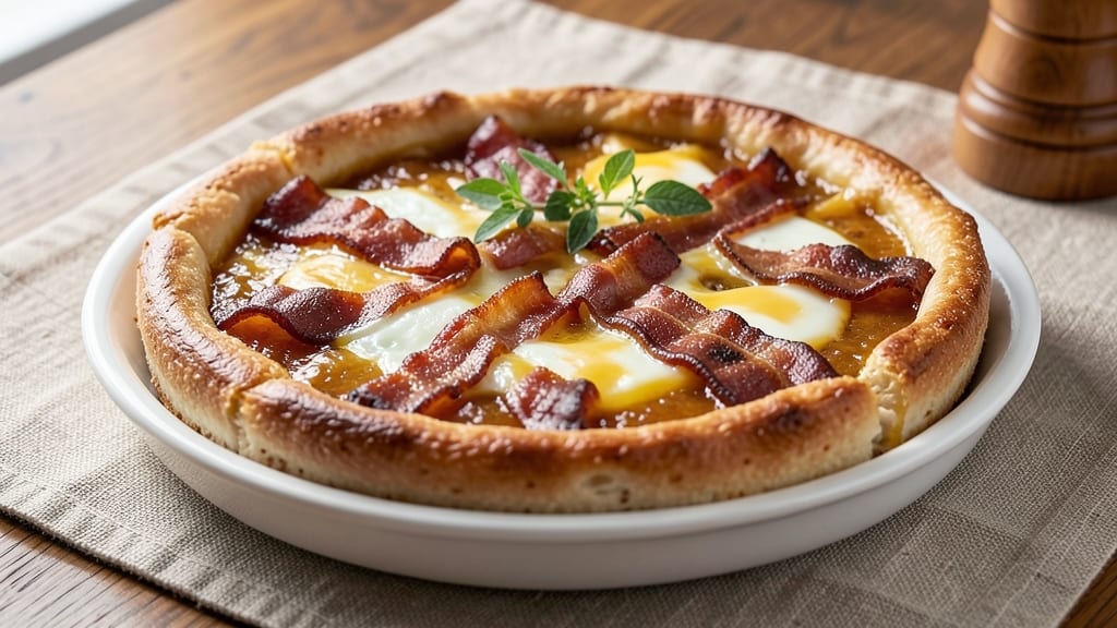 Bacon, Egg, and Cheese Pie Recipe: Flaky Crust Hugs Runny Yolk Brilliance