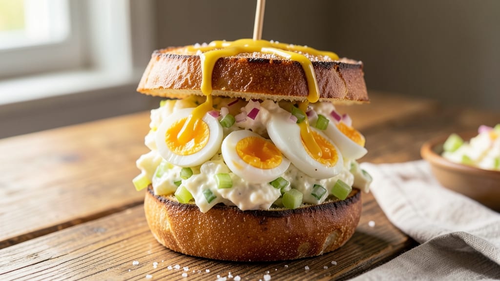 Southern Egg Salad Sandwich Recipe: Crunchy Bread Hugs Creamy Yolk Magic