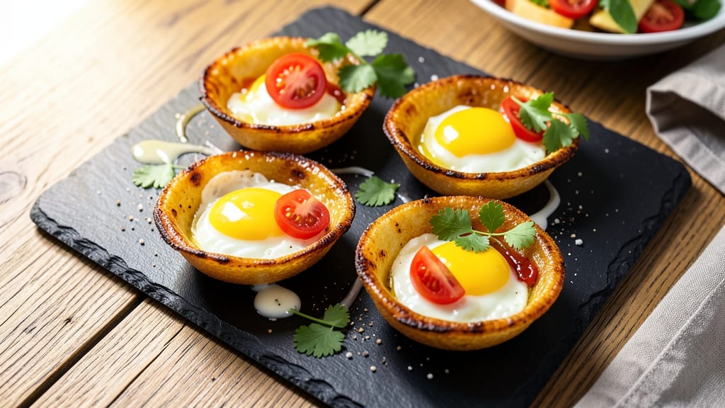 Shiny Egg Recipe: Golden Yolk Magic in Crispy Tortilla Cups