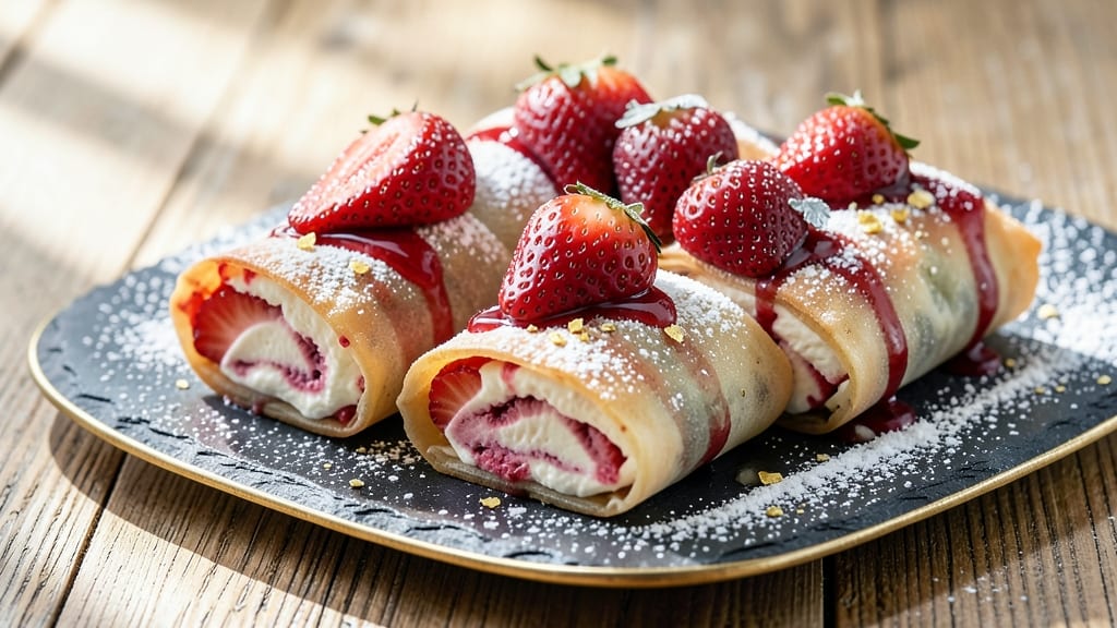 Strawberry Cheesecake Egg Roll Bites Recipe: Sweet-Tart Fusion in Crispy Tortilla Cups