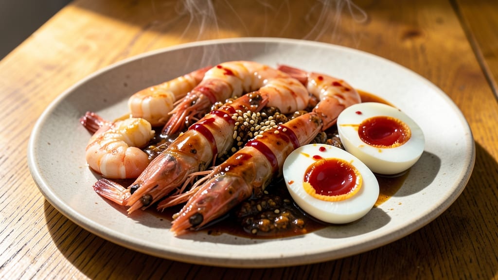 Shrimp and Red Eggs Recipe: Spicy-Sweet Harmony in One Pan