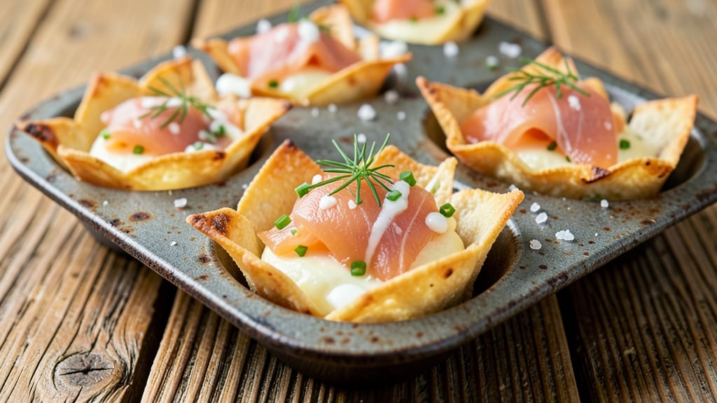 Smoked Salmon Egg Bites Recipe: Crispy Tortilla Cups With Smoky Flavor Burst