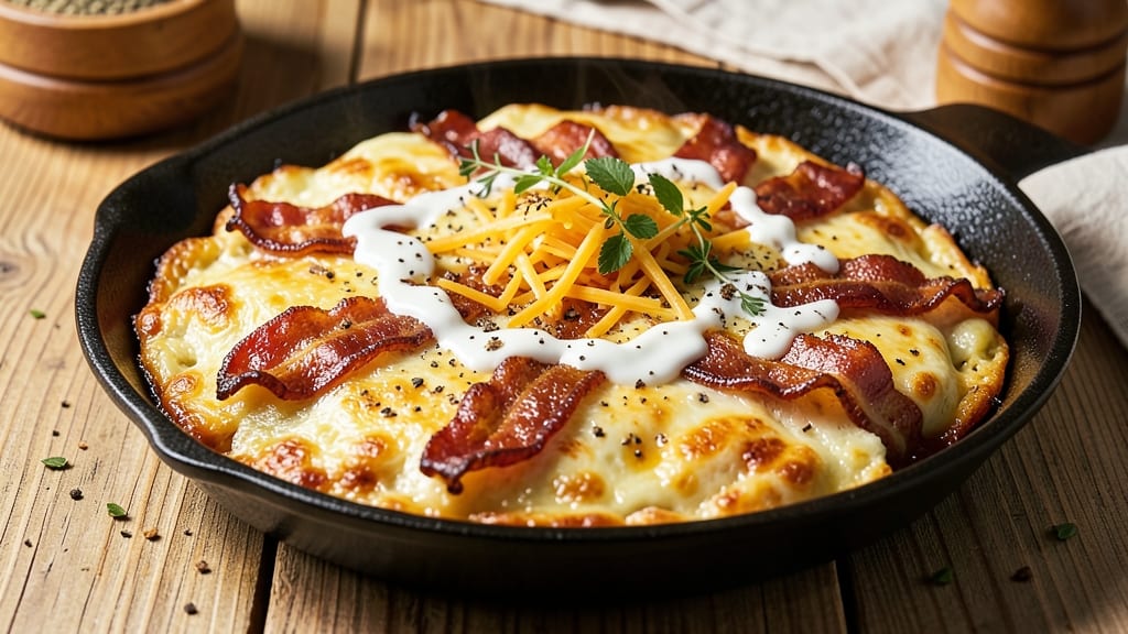 Bacon and Egg Frittata Recipe: Crispy Edges and Golden Yolk Brilliance