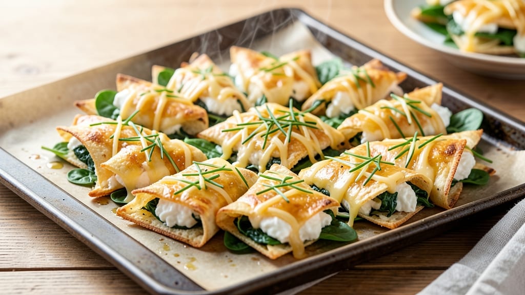 Spinach and Egg White Bites Recipe: Crispy Tortilla Cups with Herby Freshness