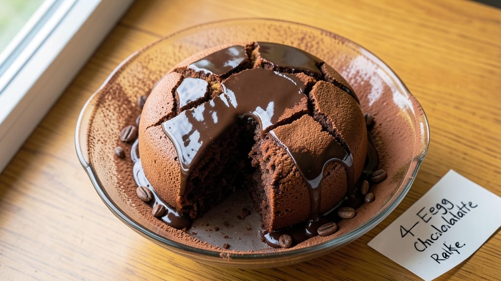 4 Egg Chocolate Cake Recipe: Rich Moistness Without a Drop of Oil