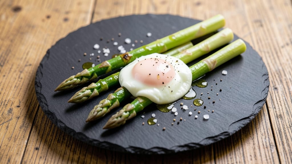 Asparagus and Poached Eggs Recipe: Crisp-Tipped Greens With Silky Yolk Magic