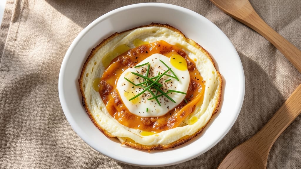 3 Egg Cheese Omelette Recipe: Golden Crust and Melted Cheese Layers