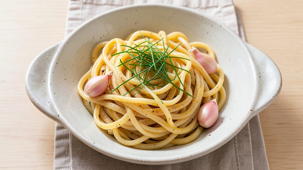 Wheat Egg Noodles Recipe: Silky Ribbons in Savory Garlic Butter