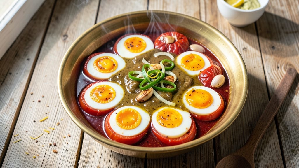 Andhra Style Egg Curry Recipe: Spicy Coconut-Tomato Gravy With Silky Eggs