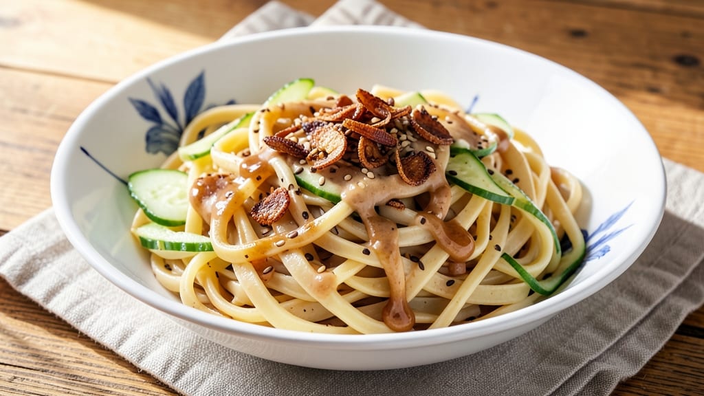 Wide Egg Noodle Pasta Recipe: Cold Noodle Salad With Zesty Peanut Dressing