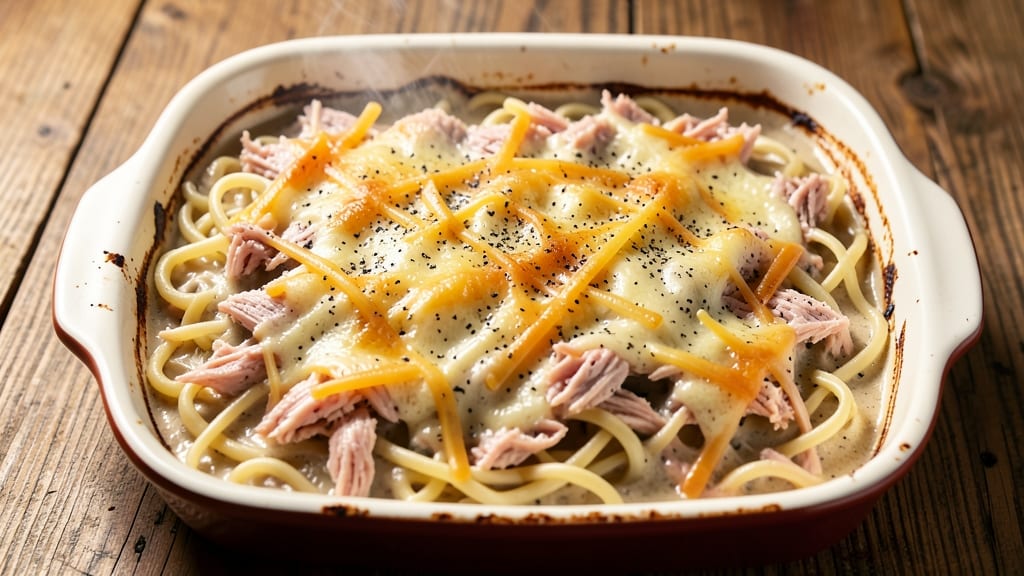 Tuna Casserole Recipe Egg Noodles Cream of Mushroom Soup: One-Pan Cheesy Comfort in 30 Minutes