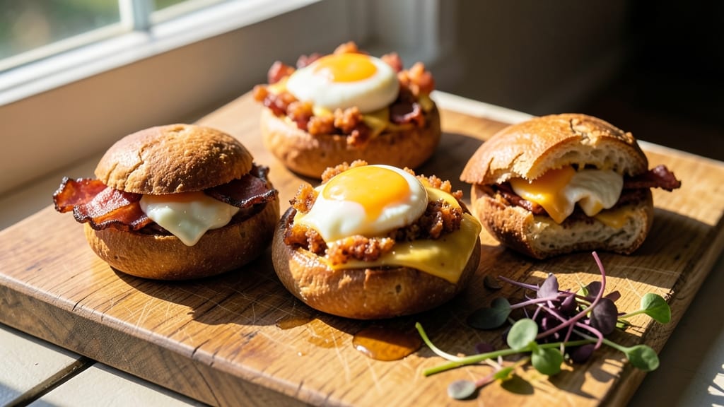 Bacon Egg and Cheese Kolaches Recipe: Flaky Pastry Hugs with Runny Yolk Magic