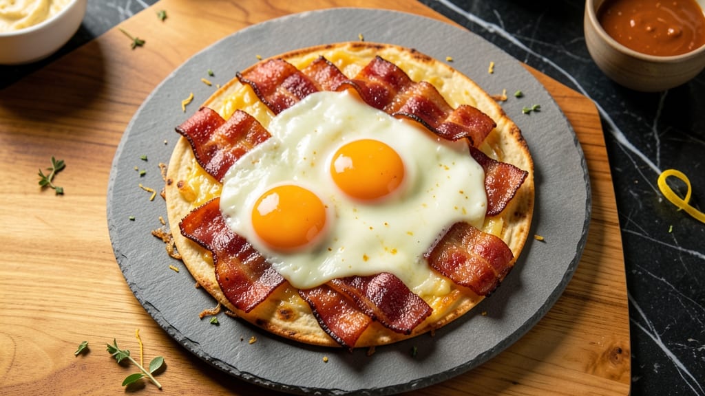 Bacon Egg and Cheese Quesadilla Recipe: Crispy Tortilla Crunch With Smoky Yolk Magic