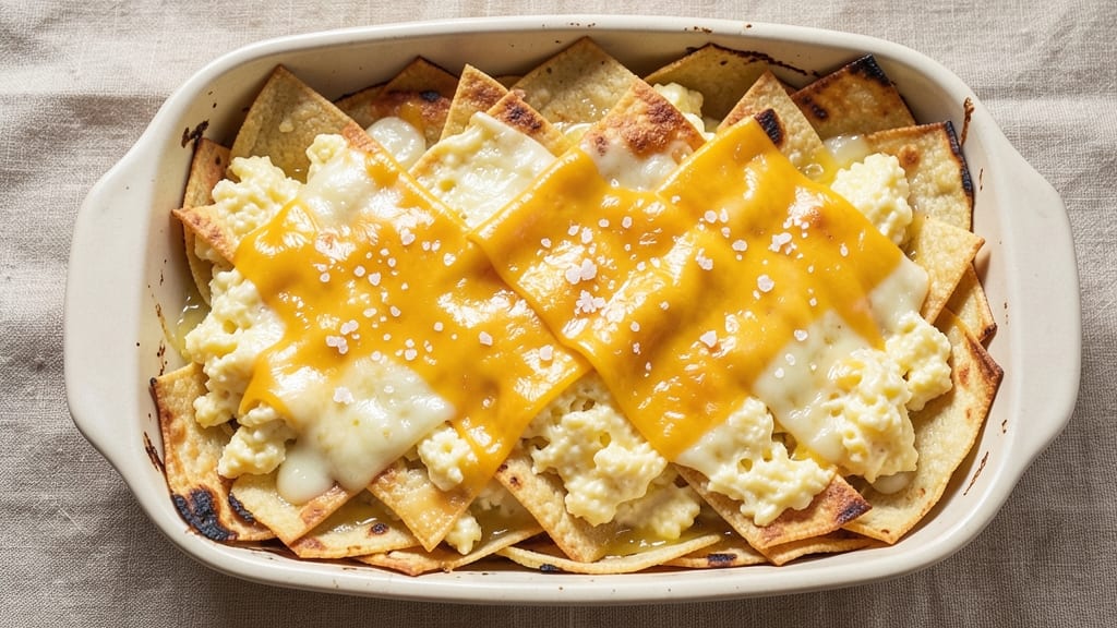 Tortilla Egg Casserole Recipe: Crispy Top Meets Fluffy Egg Clouds
