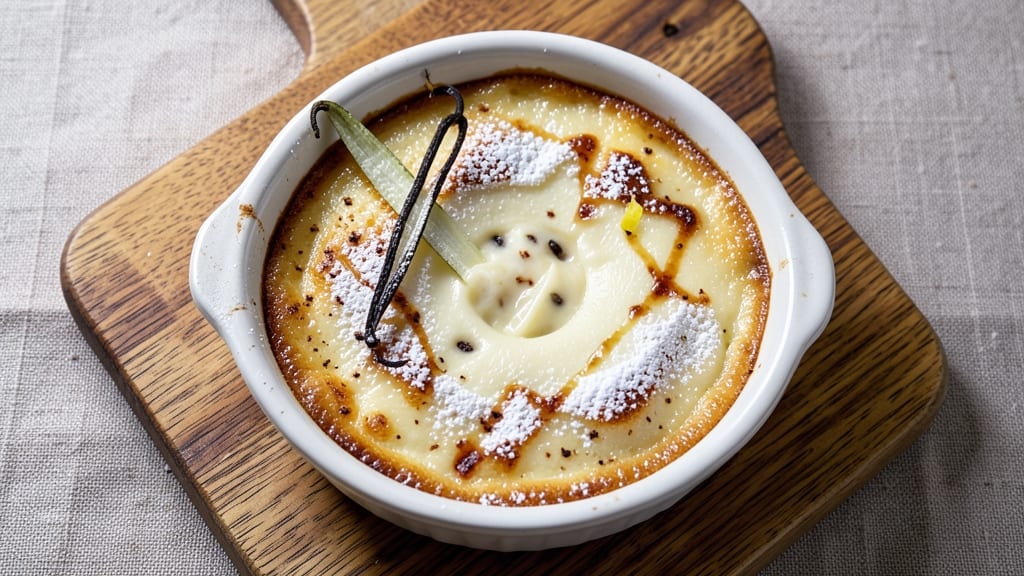 Baked Custard Recipe Using Egg Yolks: Silky Ribbons With Vanilla Bean Swirls