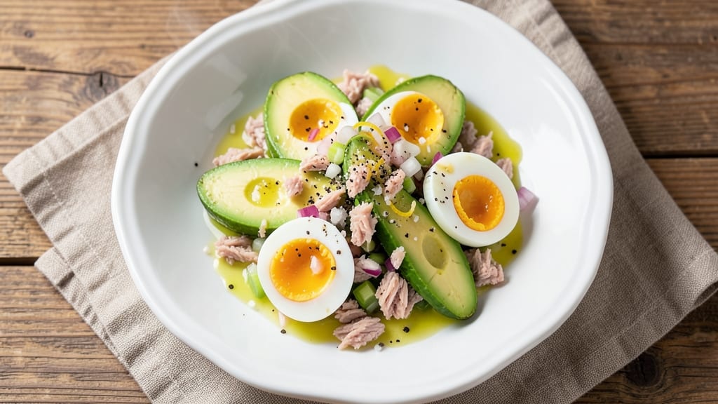 Avocado Tuna Egg Salad Recipe: Crunchy Tortilla Cups With Creamy Yolk Magic