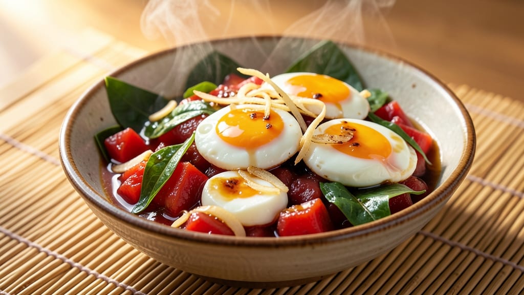 Tomato Egg Chinese Recipe Made with Lau: Crispy Tortilla Cups with Silky Yolk Brilliance