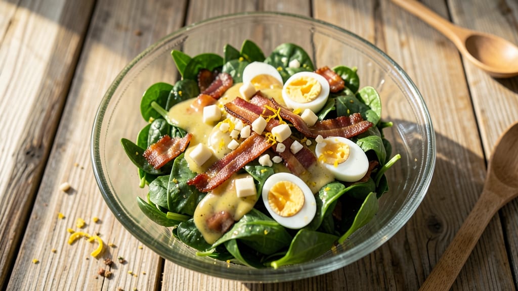 Spinach Bacon Egg Salad Dressing Recipe: Smoky Creamy Swirl for Lettuce Bowls