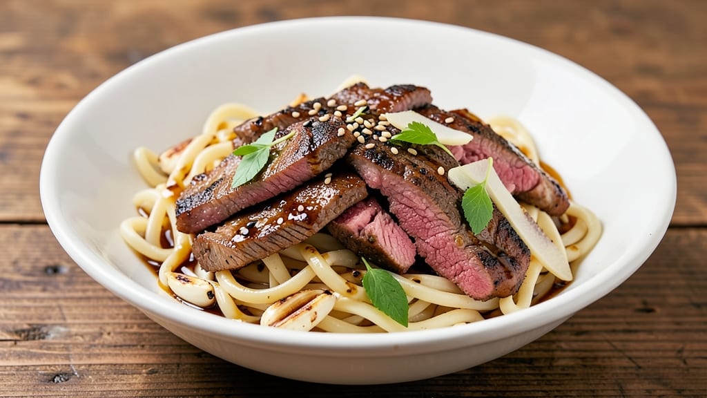 Simple Beef and Egg Noodles Recipe: One-Pan Umami Bomb With Silky Egg Ribbons