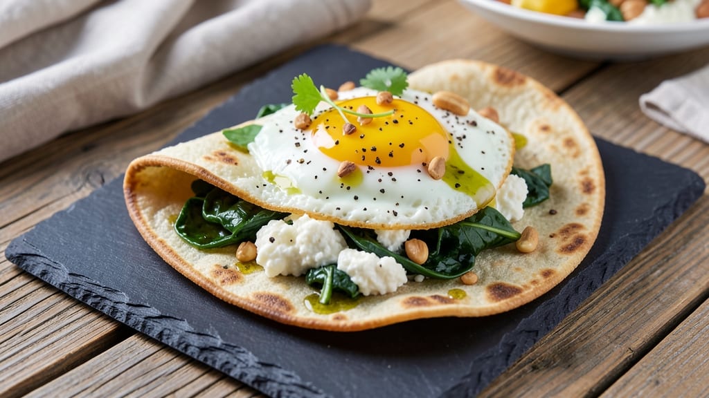 Spinach Cottage Cheese Egg Wraps Recipe: Crisp Tortilla Hugs Creamy Yolk Magic