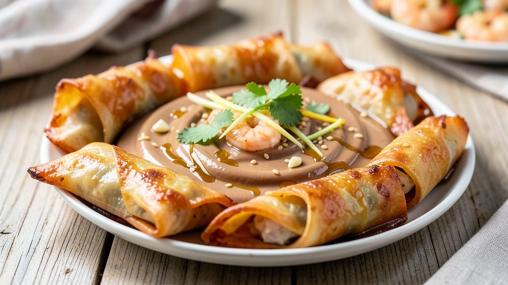 Shrimp Egg Roll Recipe With Peanut Butter: Crunchy Wraps Meets Sweet-Savory Fusion
