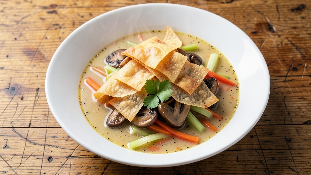 Weight Watchers Egg Roll Soup Recipe: Lightened-Up Broth With Crispy Tortilla Bites