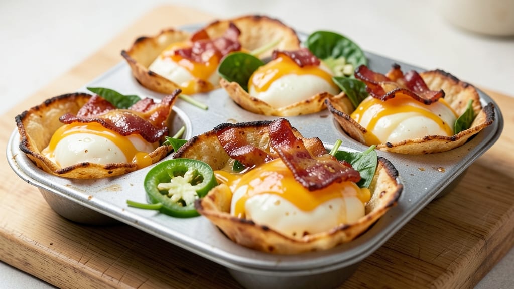 Sous Egg Bites Recipe: Crispy Tortilla Cups With Perfectly Poached Eggs