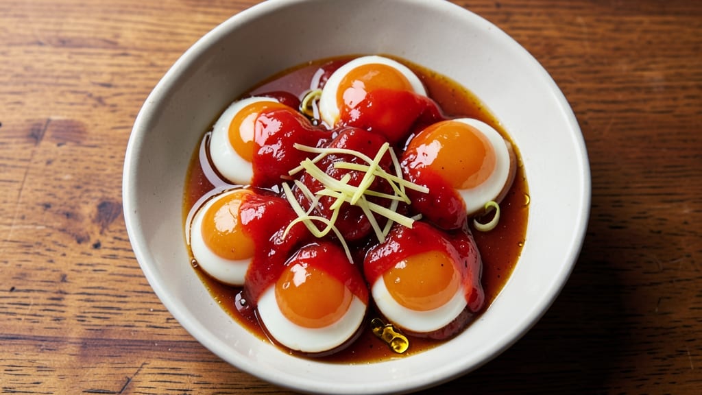 Asian Jammy Egg Recipe: Wok-Heated Yolk Brilliance With Fragrant Ginger