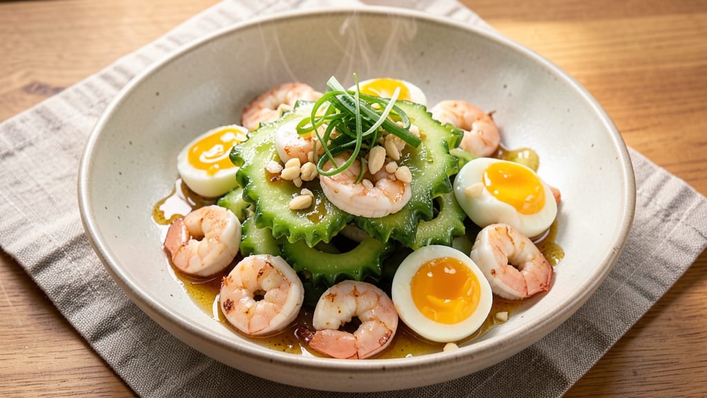 Ampalaya With Egg And Shrimp Recipe: Filipino-Style Stir-Fry With Silky Egg Ribbons