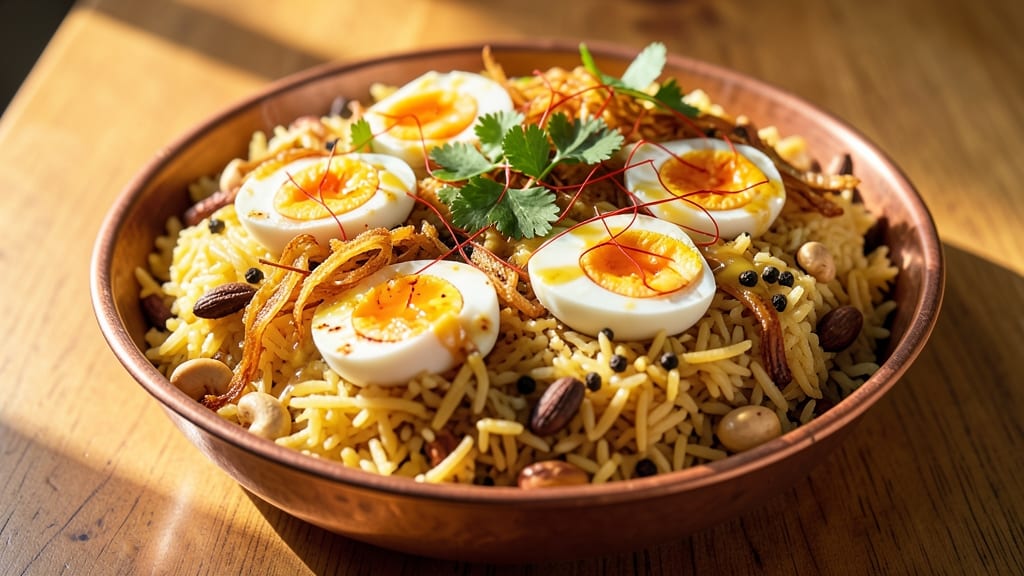 Spicy Egg Biryani Recipe: Fragrant Basmati and Six-Spice Heat