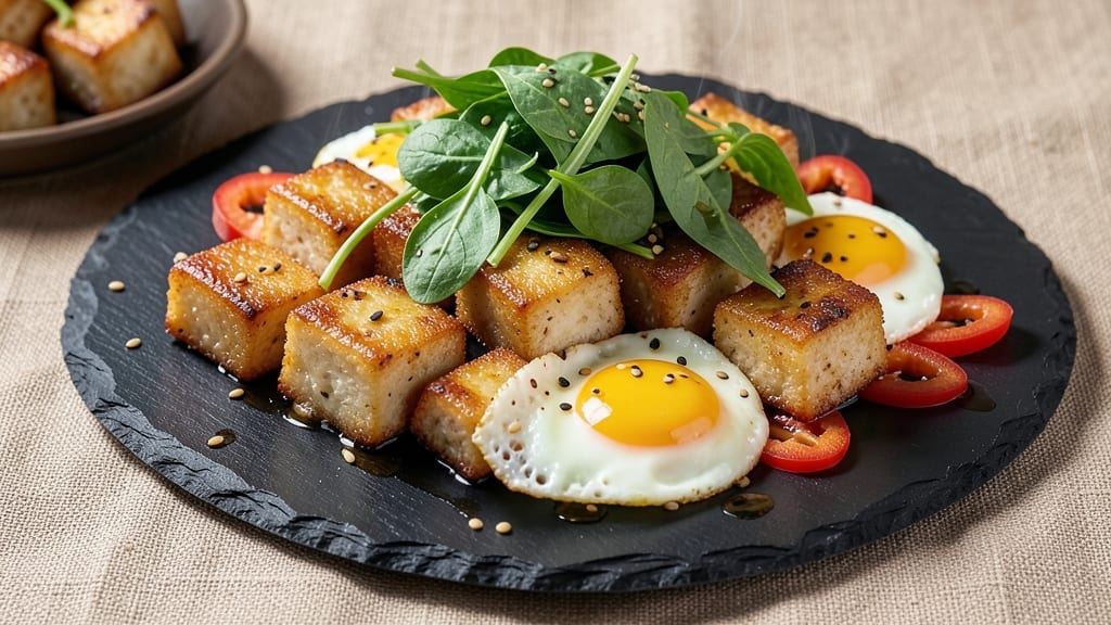 Sizzling Egg Tofu Recipe: Wok-Seared Crispy Edges and Silky Centers