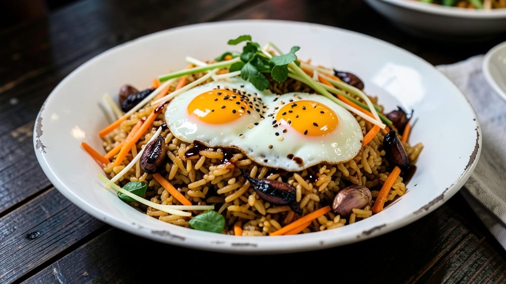 Street Egg Fried Rice Recipe: Wok-Heated Flavor With Crispy Noodles and Egg Ribbons