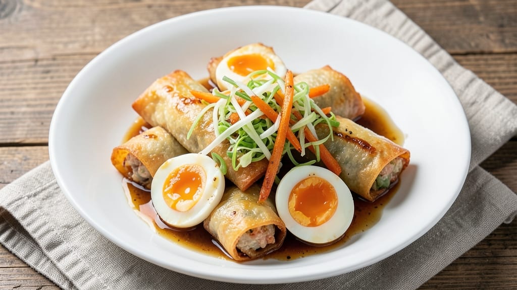 Spring Roll Egg Roll Recipe: Crispy Tortilla Shells With Silky Scrambled Eggs