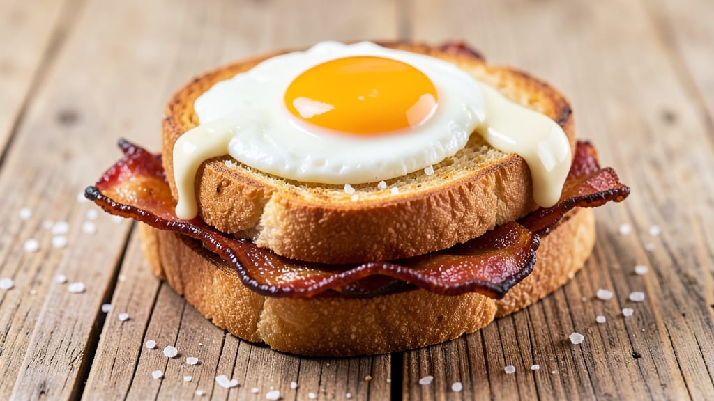 Bacon Egg Bread Recipe: Crispy Crust and Runny Yolk Heartiness