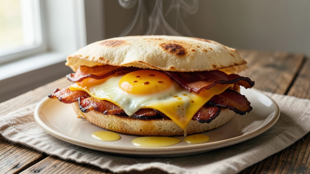 Bacon Egg and Cheese Bread Recipe: Crispy Tortilla Cups with Smoky Yolk Brilliance