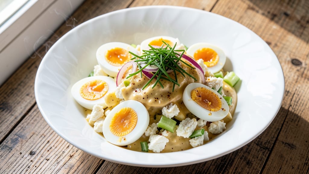 The Very Best Egg Salad Recipe: Crispy Celery and Perfectly Balanced Bite