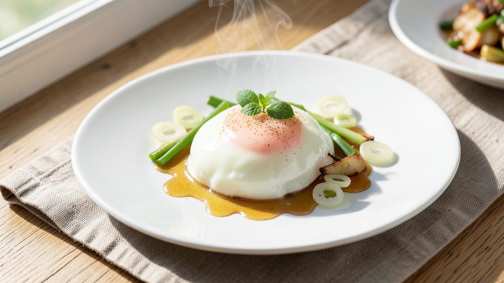 Silky Steamed Egg Recipe: Fragrant Ginger and Green Onion Infusion